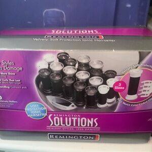 Remington Solutions Ionic Hairsetter with Black and White Rollers
